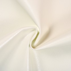 Ткань Дерматин (Кожзам) для мебели (Ширина 138см), цвет Белый (на отрез) в Казани