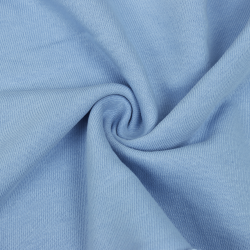 Ткань Футер 3-х нитка, Петля, цвет Светло-Голубой (на отрез)  в Казани