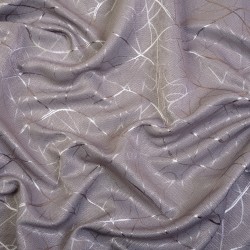 Ткань Блэкаут для штор светозатемняющая 75% &quot;Ледовое тиснение цвет Серый&quot; (на отрез)  в Казани
