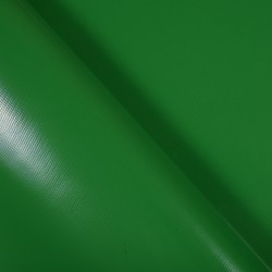 Ткань ПВХ 450 гр/м2, Зелёный (Ширина 160см), на отрез  в Казани