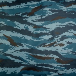 Ткань Oxford 210D PU (Ширина 1,48м), камуфляж &quot;Камыш Синий&quot; (на отрез) в Казани