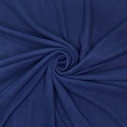 Ткань Флис Односторонний 130 гр/м2,  Темно-синий   в Казани
