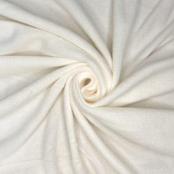 Ткань Флис Односторонний 130 гр/м2 (Ширина 150см), цвет Кремовый (на отрез) в Казани
