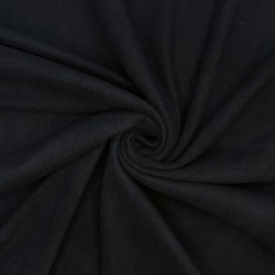 Ткань Флис Односторонний 130 гр/м2 (Ширина 150см), цвет Черный (на отрез) в Казани