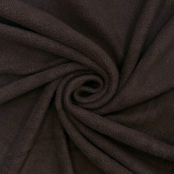 Ткань Флис Односторонний 180 гр/м2 (Ширина 150см), цвет Коричневый (на отрез) в Казани