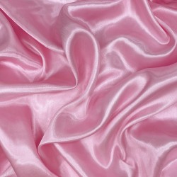Ткань Атлас-сатин, цвет Розовый (на отрез)  в Казани