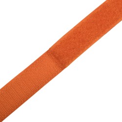 Контактная лента 25мм цвет Оранжевый (велькро-липучка, на отрез)  в Казани