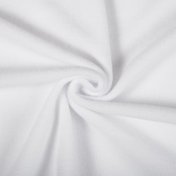 Ткань Флис Односторонний 180 гр/м2 (Ширина 150см), цвет Белый (на отрез) в Казани