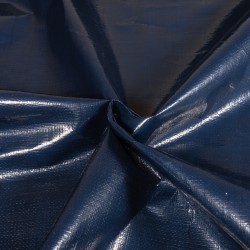 Тентовое полотно Тарпаулин 180 г/м2 (Ширина 2м), цвет Темно-Синий (на отрез) в Казани