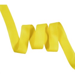 Окантовочная лента-бейка, цвет Жёлтый 22мм (на отрез) в Казани